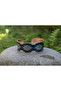 Copper Blue Anatolian Kilim Patterned Wide Adjustable Clamp Bracelet - 3