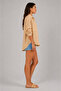 Women's Double Pocket Ayrobin Fabric Oversize Casual Shirt - 4