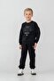 Boy's Embroidered Black Long Sleeve Tracksuit Set Us2629-C-V4 - 7