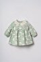 Embroidered Baby Girl Green Dress Usb3258-C-V1