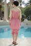 3-Piece Set Short Sleeve Fisherman Front Zipper Parachute Fabric Burkini Semi-Hijab Swimsuit D12 - 2