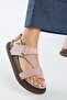 Azelya 2 Women's Genuine Leather Buckle Strap Powder Sandals - 5