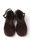 Delori̇n Genuine Leather Strap Thick Sole Women's Daily Sandals - 6