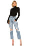 Women's Long Sleeve Finger Snap Turtleneck Bodysuit - 5