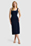 Women's Navy Blue Knitted Dress 50323562-Vr033