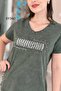 V-Neck Sequin Detail Cotton Blouse 6Y340 - 5