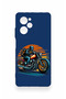 Poco X5 Pro Compatible Moto Rider Patterned Silicone Case - 2