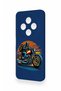 Redmi 14C Compatible Moto Rider Patterned Silicone Case - 4