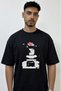 Bad Michael Jackson Design Printed Oversize Black T-Shirt