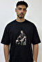 Paul Walker Fast Furious Design Printed Oversize Black T-Shirt