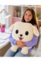 Dog Plush Double-Sided Pillow Decorative Pillow and Sleeping Companion Happy and Emotional - 4
