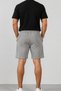 Men's Black Gray 2-Piece Combed Cotton Above Knee Shorts Basketball Football Fitness Sports Exercise Running Bermuda - 7