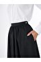 Yüksel High Waist A-Line Skirt Black - 6