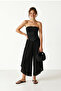 Slit Wide Ayrobin Pants Lub0378 Black