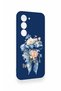 Tecno Spark 40 Pro Compatible Blue Ribbon Floral Pattern Silicone Case - 3