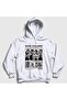 Unisex White Poster Shot Callers K-Pop Lngshot Hooded Sweatshirt 613875Tt