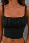 Front Tie Crop Top Blouse - 2