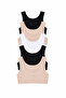 Girl's Bustier Wide Strap Printed Cotton Lycra Ribbed Camisole Mixcolor - 2