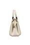 Simple and Stylish Accessory Detailled Bag with Hand Grip and Crossbody Strap Cream - 2