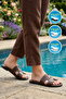 Brown Women's Flat Slippers - 3