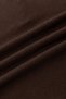Button Brown Snap Fastener Round Neck Ribbed Embroidered Stretchy Fitted Premium Short Sleeve Blouse - 6
