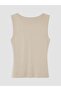 Lcw Vision Beige V-Neck Gathered Blouse - 6