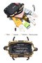 Women PU Shoulder Crossbody Satchel Tote Handbag With Capacity Multi-Pocket Quilted Dome (Black) - 2