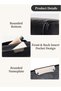 Women Genuine Leather Shoulder Bag Multi-Pocket Satchel Crossbody, Ladies Cross Bags (Black) - 3