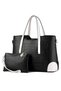 2pcs Women Clacssic Tote Bag Fashion Handbag And Purses Ladies Shoulder Bag Top Handle Satchel Wallet Set