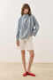 Flowy Tencel Blouse Blue - 4