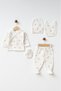 Baby Wildflower 100% Cotton 6-Piece Newborn Hospital Discharge Set Yk157474 - 2
