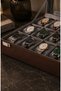 Special Series Luxury 15-Slot Luxury Leather Glass-Covered Watch Storage Box with Stylish Design Size (34X24X8) cm - 3
