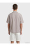Lcw Vision Beige Relax Fit Resort Collar Men's Shirt - 5