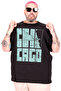 Mode XL Large Size T-Shirt with Bis Collar Chicago U26116 Black - 3