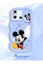 Redmi 12C Compatible Case Camera Protector Blue Silicone Couple Phone Case Cute Pattern - 2