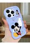 iPhone 12 Pro Compatible Case Camera Protector Blue Silicone Couple Phone Case Cute Pattern