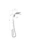 Milano Metro Plus Square Shower Column - 3