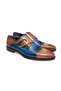 Chocolate Lacquered Color Laceless Genuine Leather Leather Sole Men's Shoes