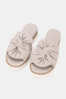 Women's Mink Genuine Leather 36-42 Size Flat Sole Daily Slippers - 2
