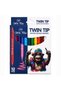 Win Plus 12 pcs Twin Tip Water Colour Marker, Assorted, TP-12 - 2