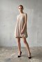 My Fashion Textured Lyocell Loose Mini Dress - 3