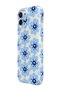 iPhone 12 Blue Bloom Protect Slim Glossy Full Covering Print Camera Protected Phone Case - 4