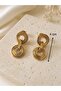 Xuping Rose Color Interlocking Hoop Earrings Acr9858 - 2