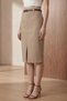 My Fashion Slit High Waist Midi Pencil Skirt - 4