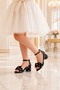 Girl's Polka Dot Ankle Buckle Stylish Sandals - 3