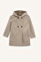 Ultra Soft Hooded Pocketed Cashmere Parka for Girls C8554A824Au - 8