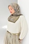 Velora Scarf Ethnic Pattern Dark Green - 2