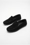 31100 Black Suede Genuine Leather Loafer Men's Ballet Flats Men's Shoes - 7