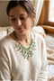 Handmade Amazonite Natural Stone Fringed Special Design Necklace - 3