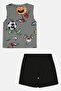Toddlers Boy 2 Pcs Graphic Print T-Shirt And Shorts Set, Multicolor - 3